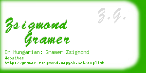 zsigmond gramer business card